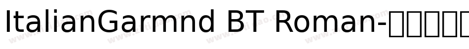 ItalianGarmnd BT Roman字体转换